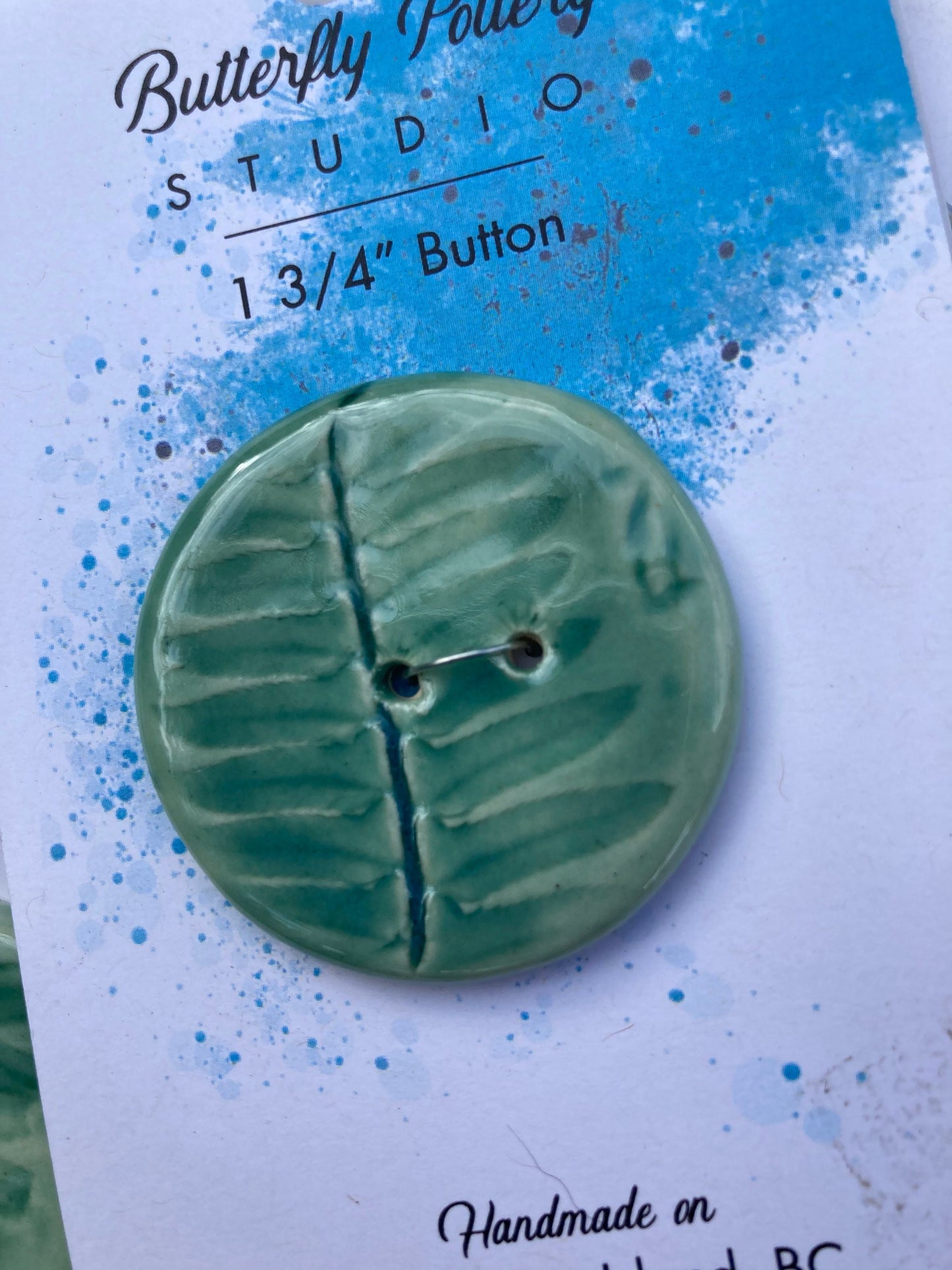 Fern Button, 1 3/4*