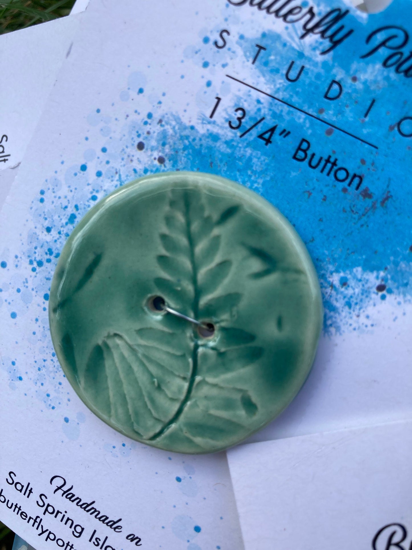 Fern Button, 1 3/4*