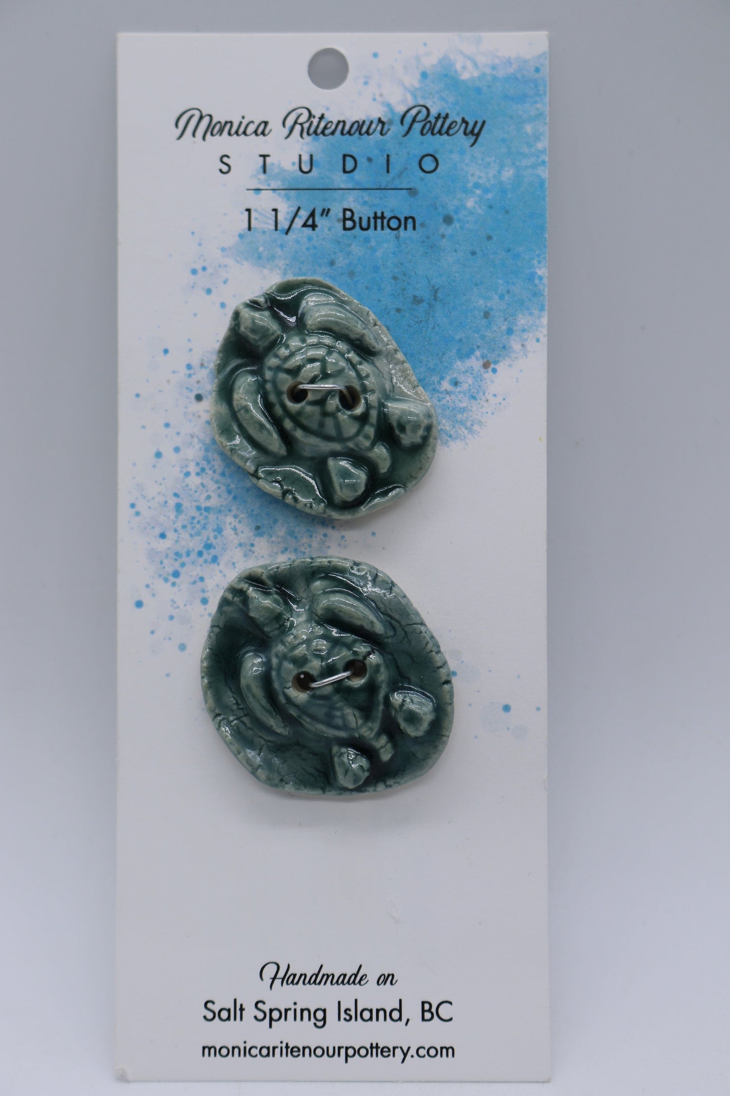 Sea Turtle Buttons, 2 pk.