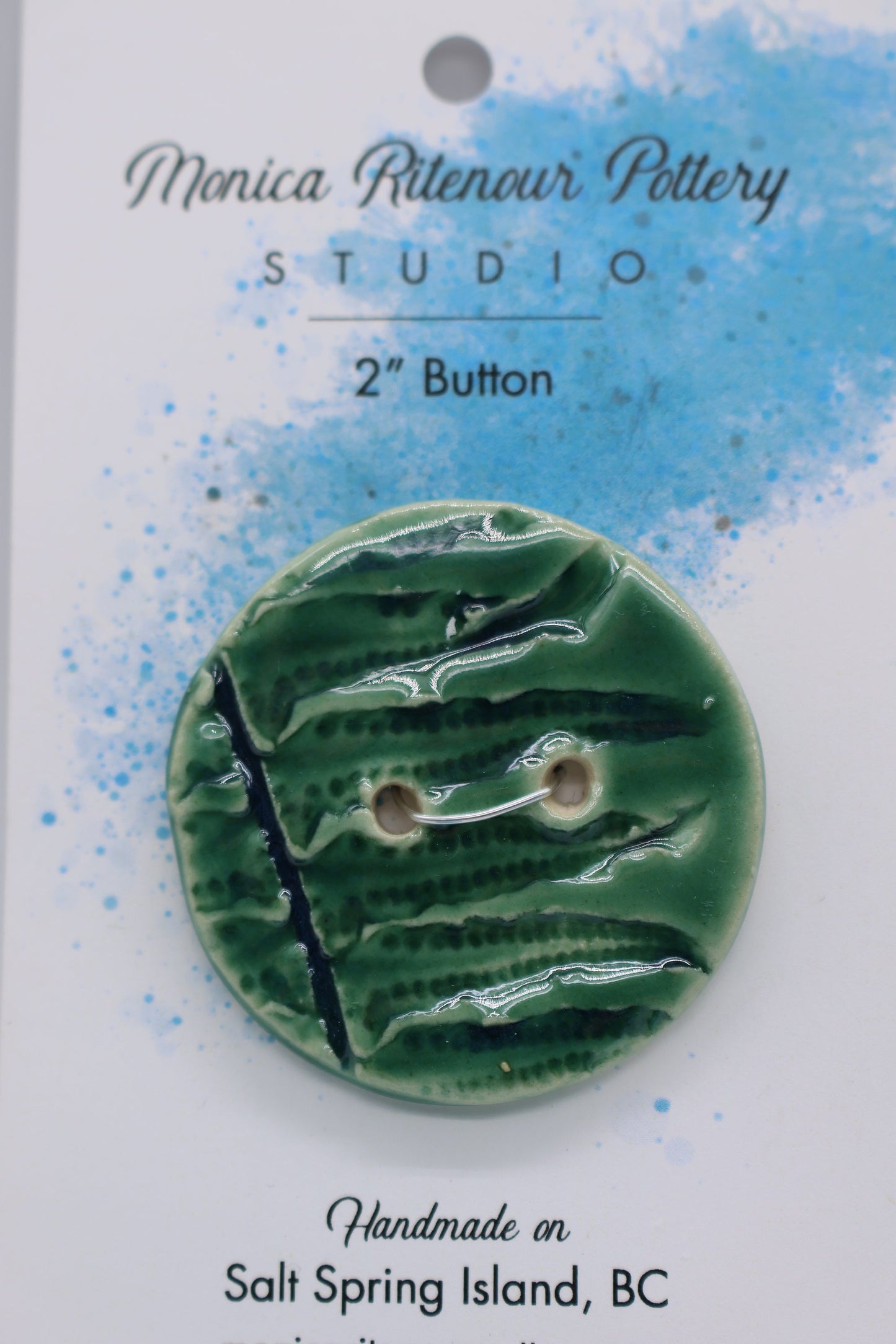 Shawl/Purse Button, Fern