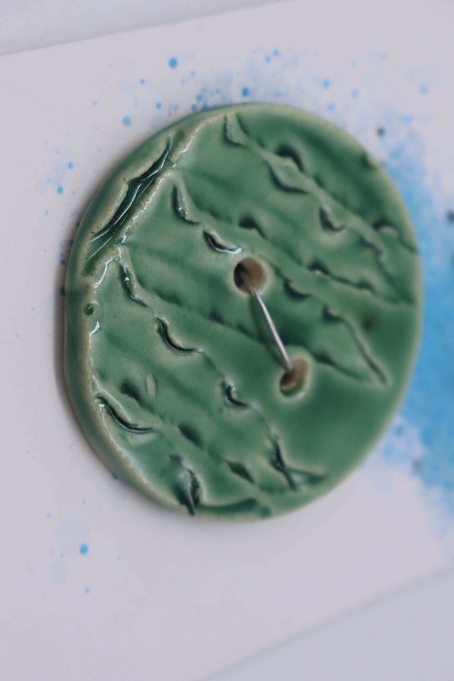 Shawl/Purse Button, Fern