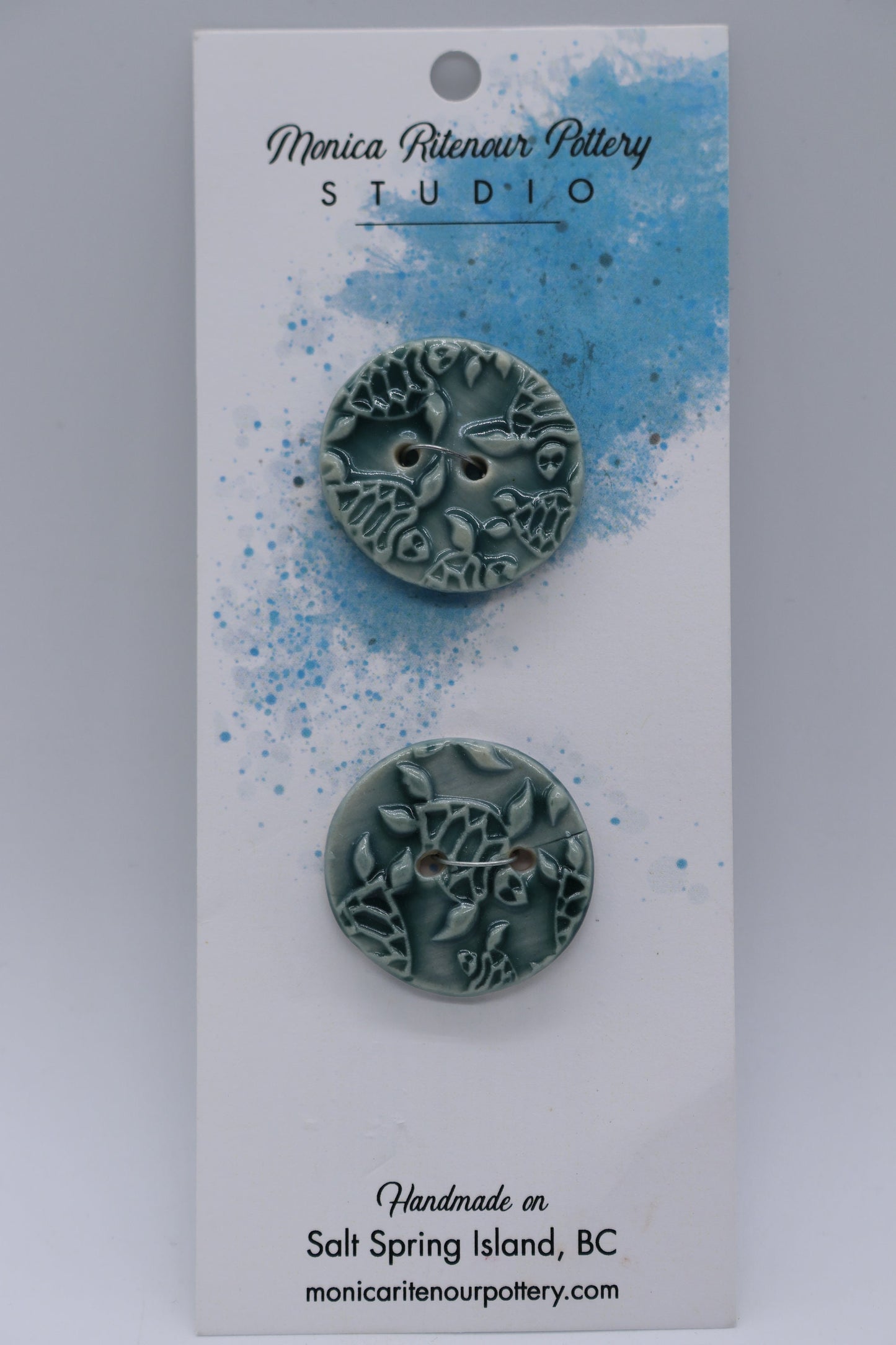 Sea Turtle Buttons, 2- 1 1/4"