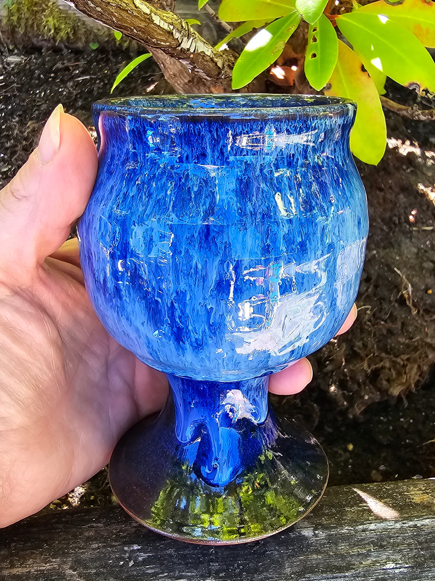 Cobalt Blue Goblets