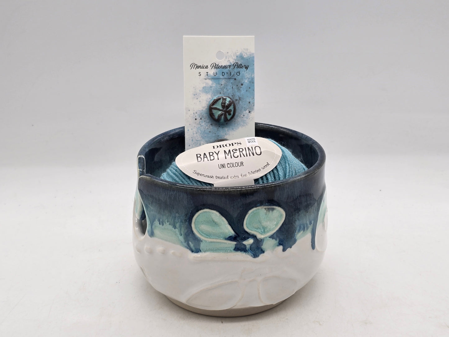 Dragonfly Yarn Bowl gift set