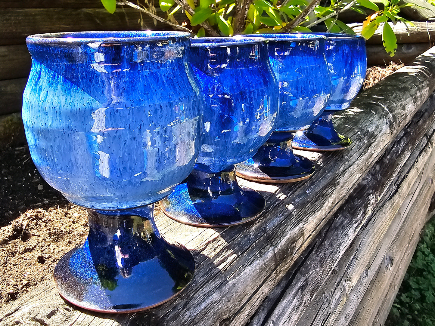 Cobalt Blue Goblets