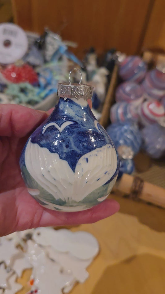 West Coast Orca Christmas tree Bulb