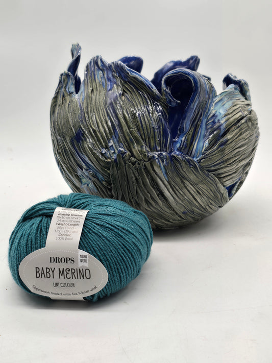 Sculptural yarn bowl