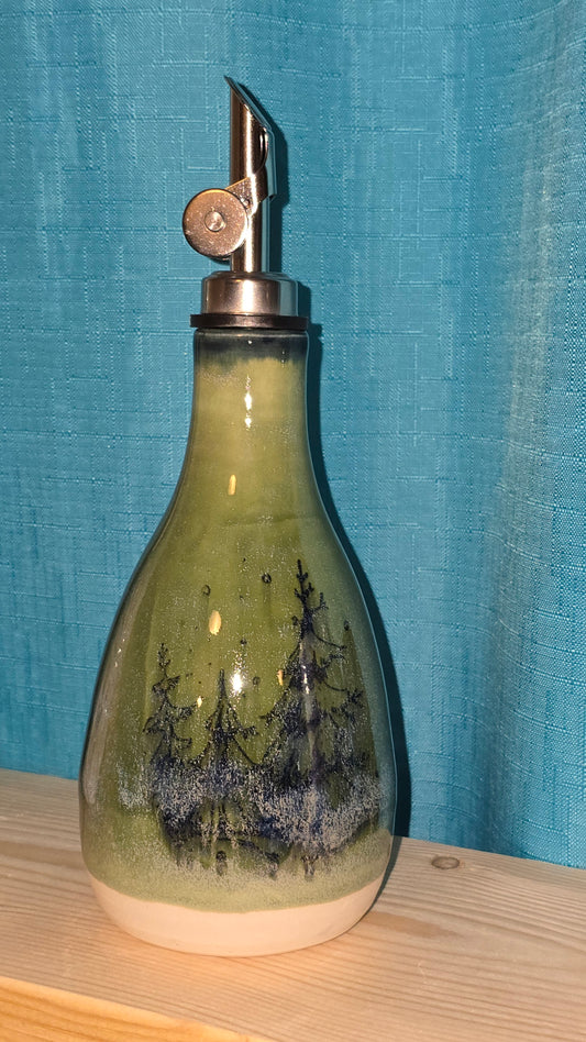 Pottery Olive Oil Bottle