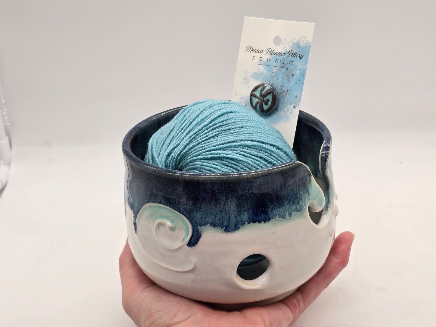 Dragonfly Yarn Bowl gift set