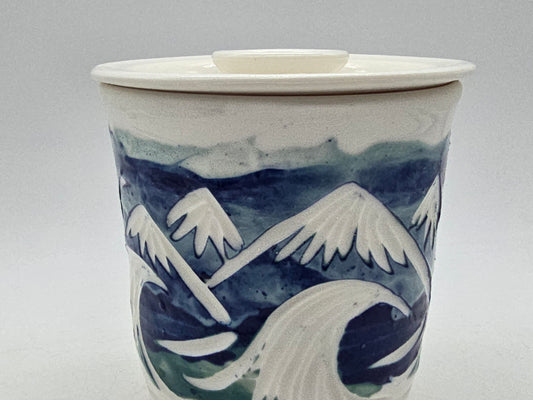 West Coast Orca Lidded Candle Jar